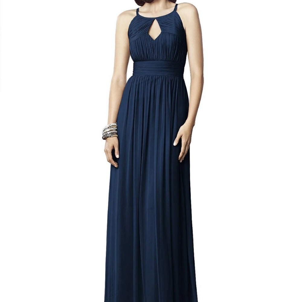 Dessy Collection Midnight Blue Maxi Dress